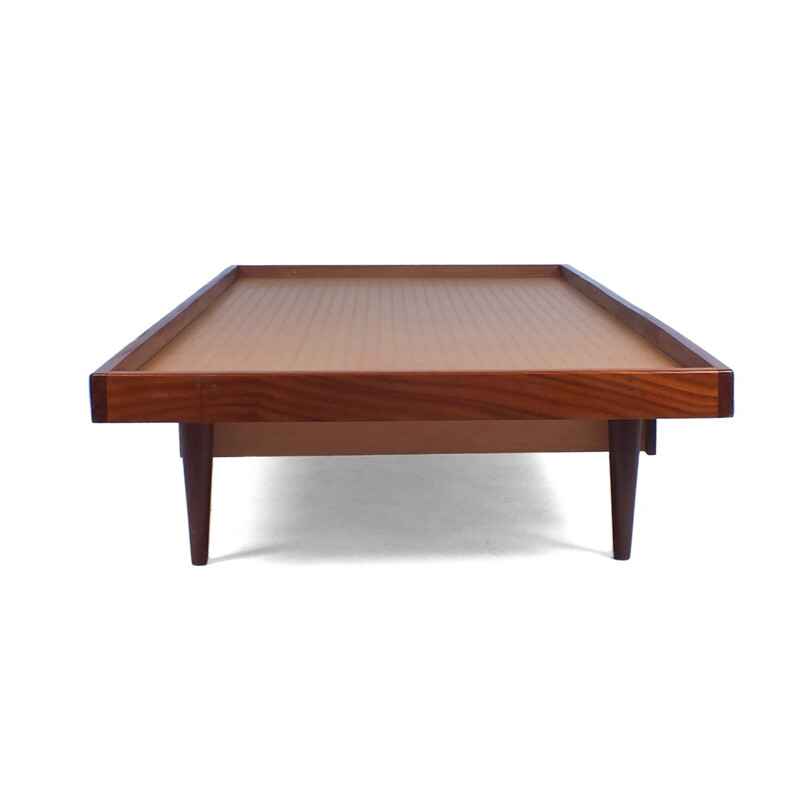 Lit de repos vintage scandinave avec tiroirs