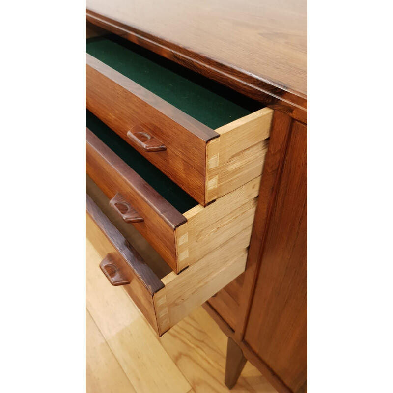 Vintage sideboard in rosewood of Rio by H. Rosengren Hansen