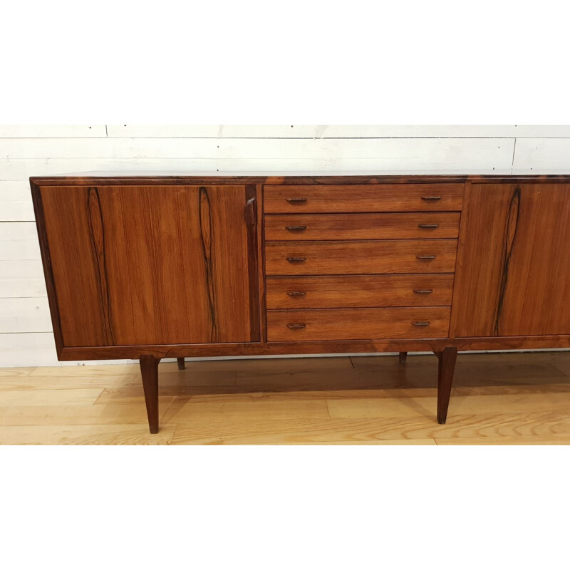 Vintage sideboard in rosewood of Rio by H. Rosengren Hansen