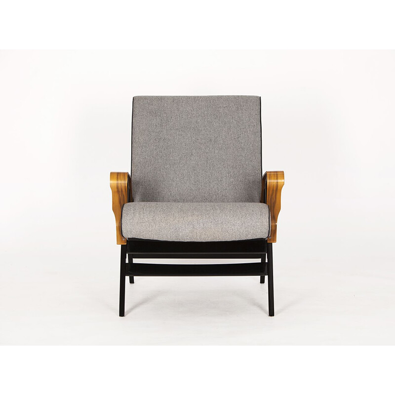 Fauteuil vintage gris par Tatra