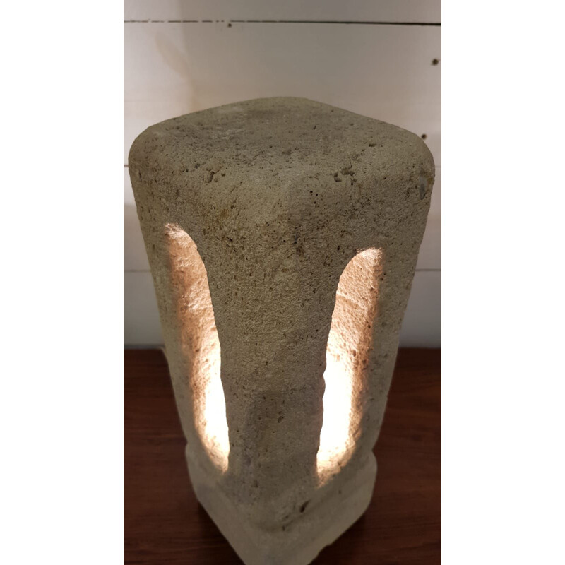 Vintage lamp in stone Granita
