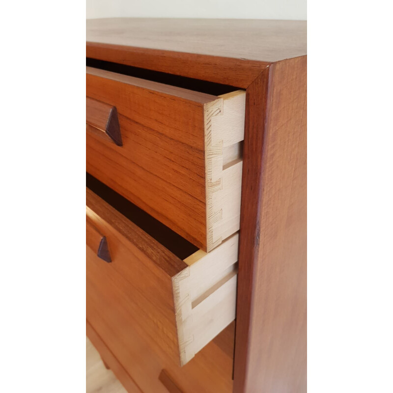 Vintage chest of drawers in teak by Borge Mogensen