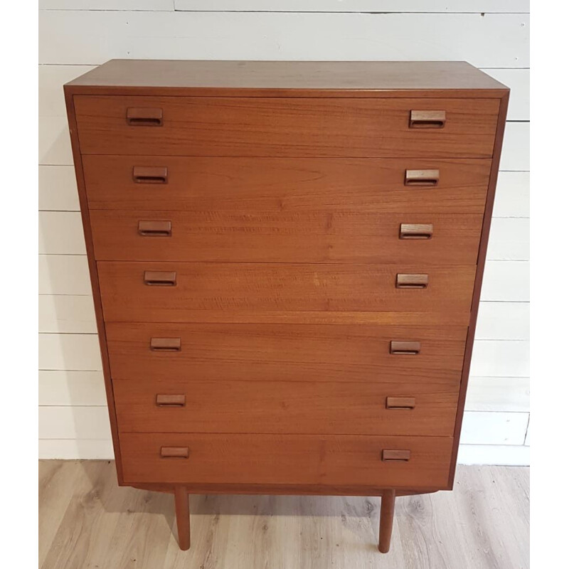 Vintage chest of drawers in teak by Borge Mogensen