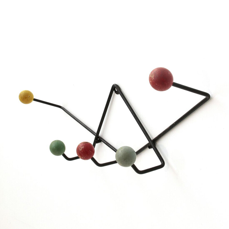 Vintage Italian colored coat rack