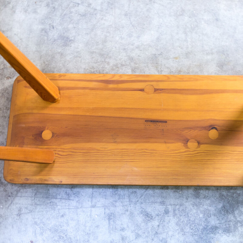 Vintage pine bench by Carl Malmsten for Karl Anderssons