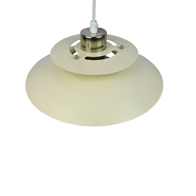 Vintage danish Model 4107 pendant lamp in white metal 1960