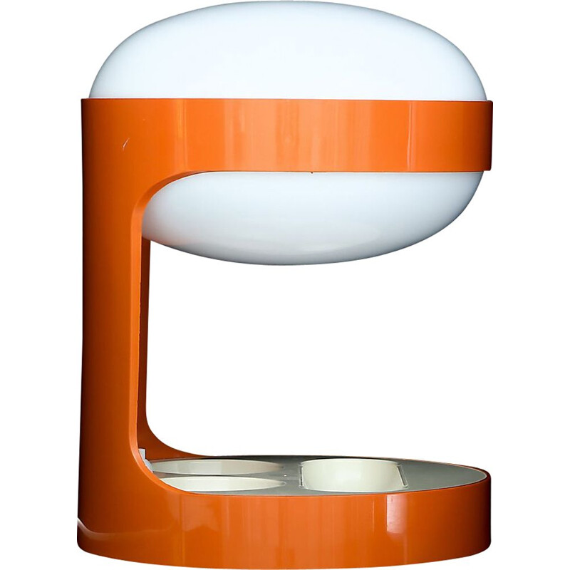 Lampe vintage orange "KD Kartell" par Joe Colombo