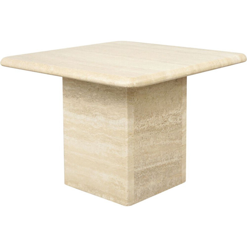 Travertine vintage side table