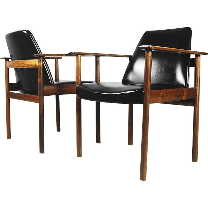 Paire de fauteuils norvégiens par Sven Ivar Dysthe pour Dokka Møbler