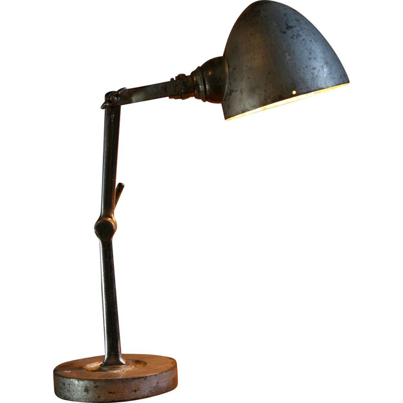 Vintage lamp in iron by FIS