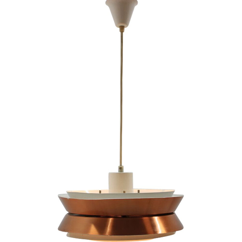 Vintage danish pendant lamp made in metal 1970