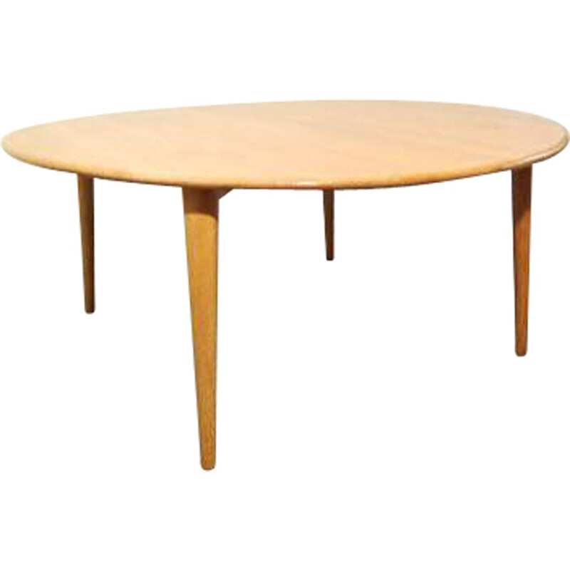 Vintage scandinavian wooden cooffee table 1960