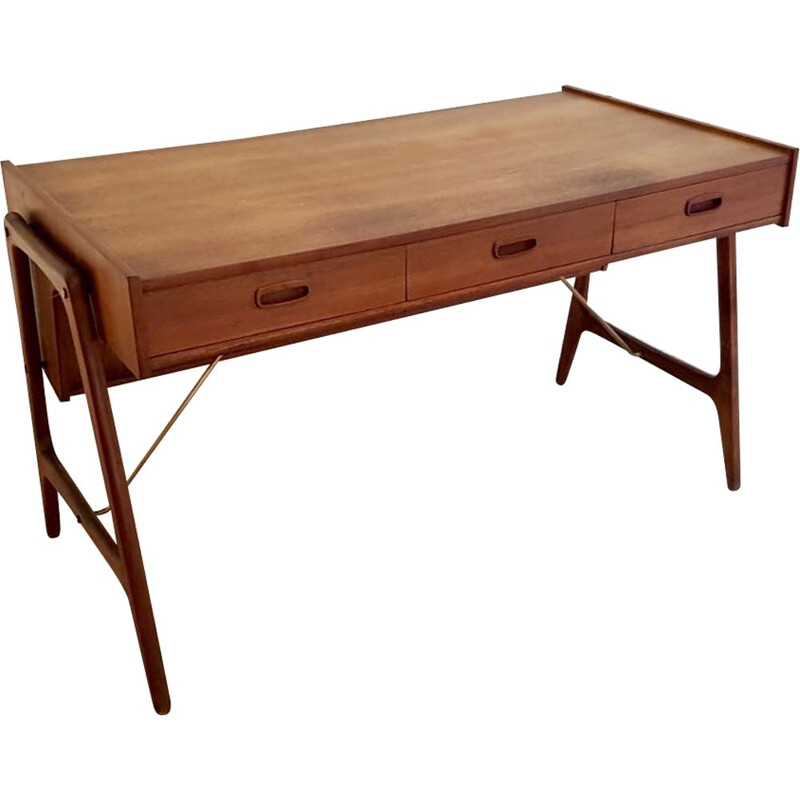 Vintage desk in teak by Arne Wahl Iversen