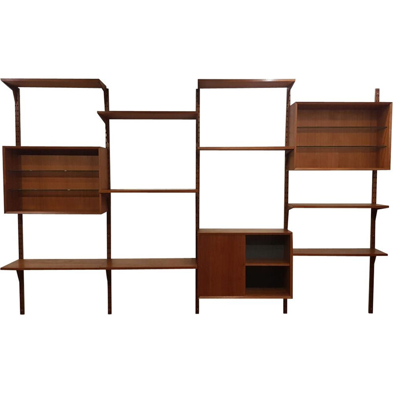 Vintage teak Royal System library by Poul Cadovius 1960
