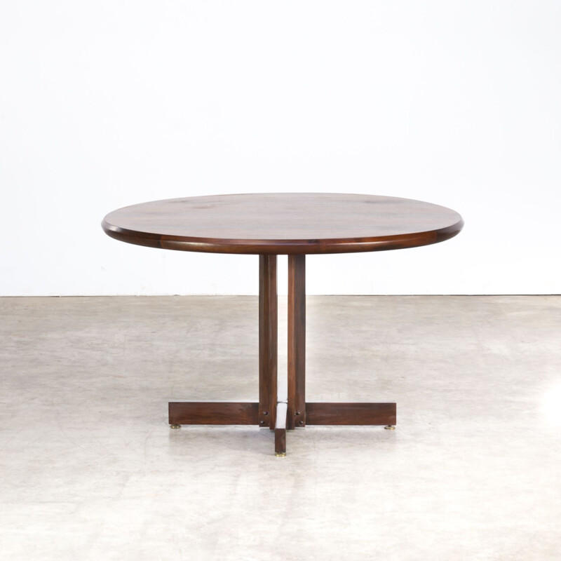 Vintage round dining table in rosewood