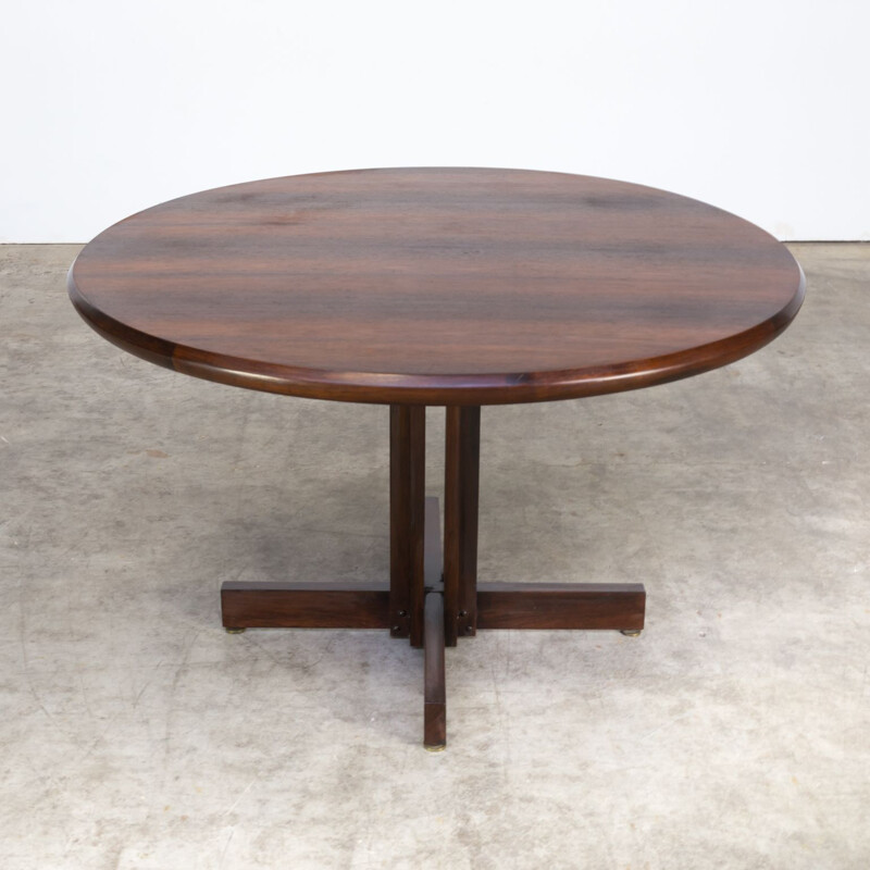 Vintage round dining table in rosewood