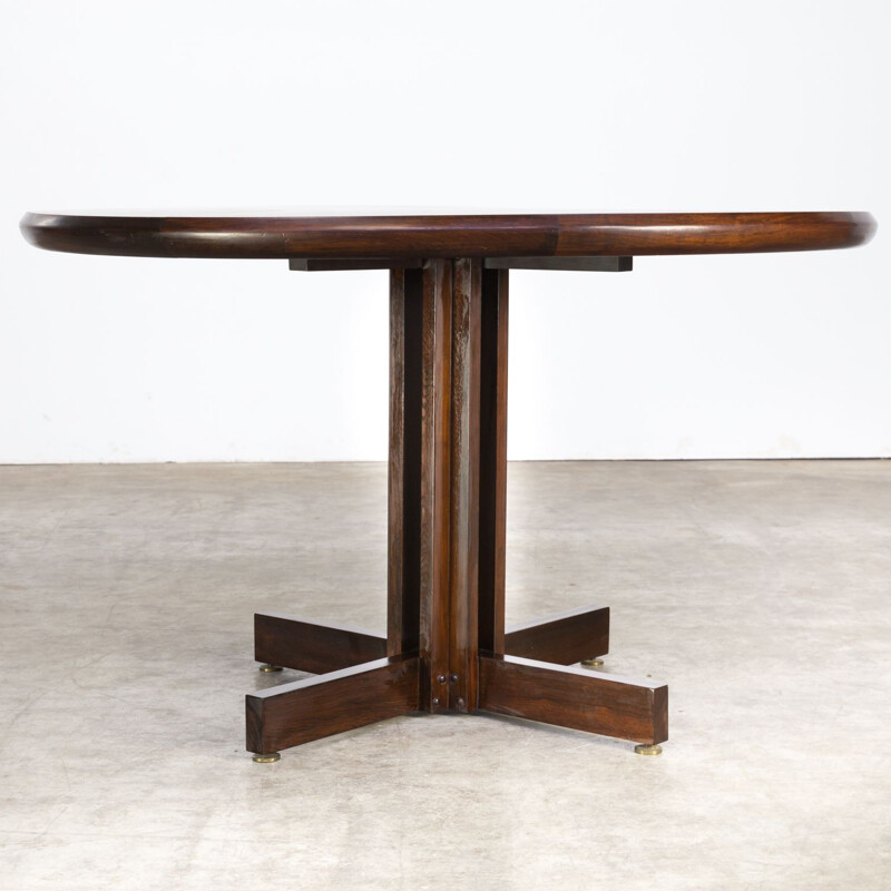 Vintage round dining table in rosewood