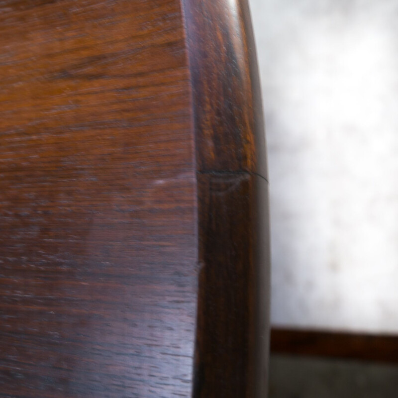 Vintage round dining table in rosewood