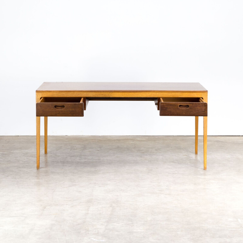 Vintage German desk by Hartmut Lohmeyer for Wilkhahn