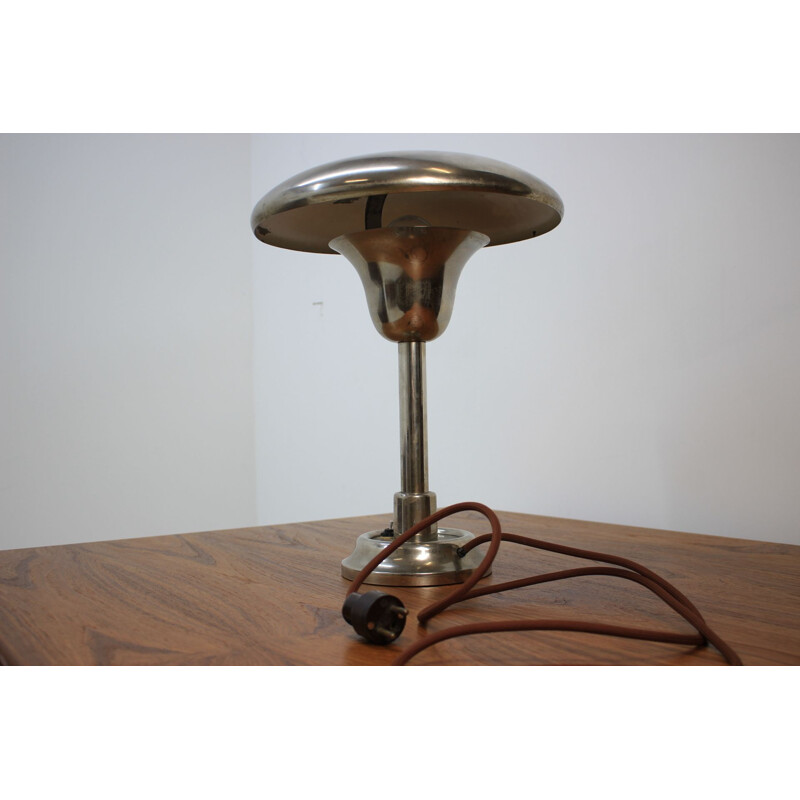 Vintage Bauhaus lamp in chroom