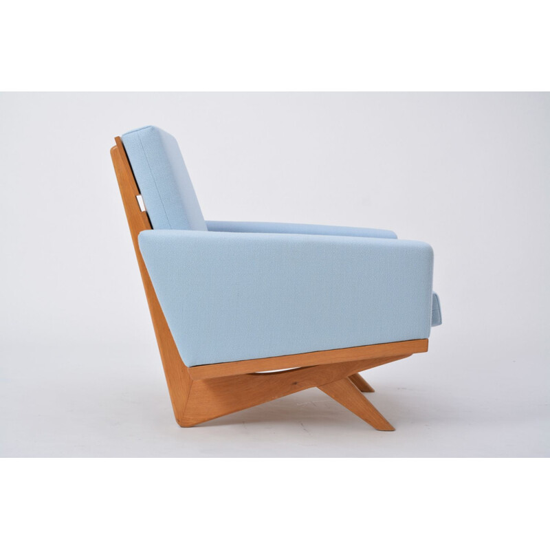 Vintage blue armchair by Georg Thams for As Vejen