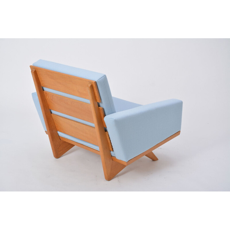 Vintage blue armchair by Georg Thams for As Vejen