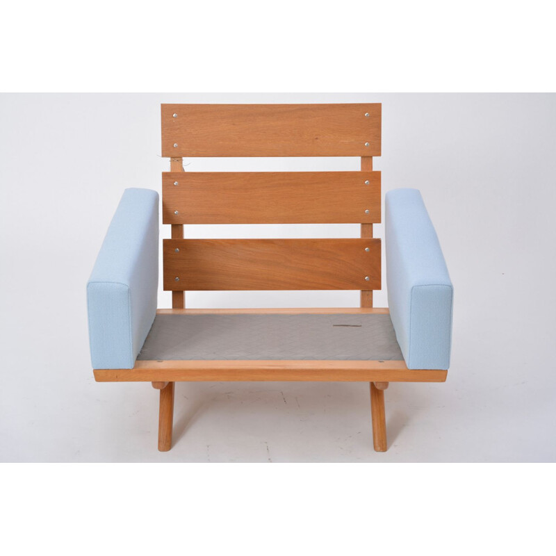 Vintage blue armchair by Georg Thams for As Vejen