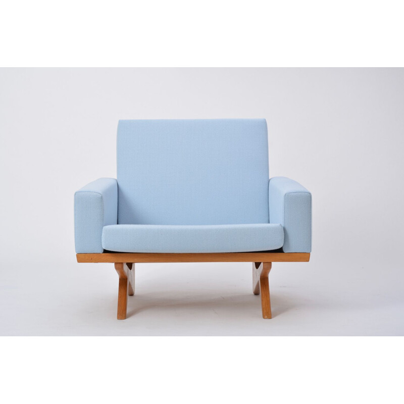 Vintage blue armchair by Georg Thams for As Vejen