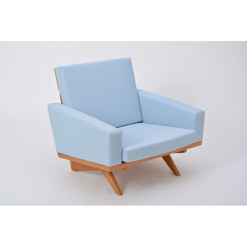 Vintage blue armchair by Georg Thams for As Vejen