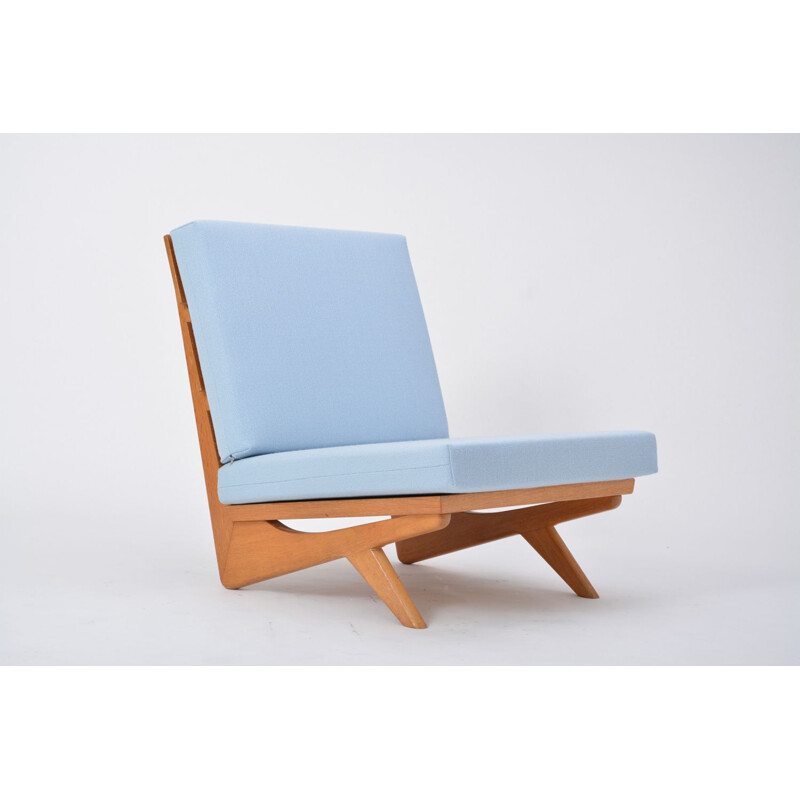 Vintage blue armchair by Georg Thams for As Vejen