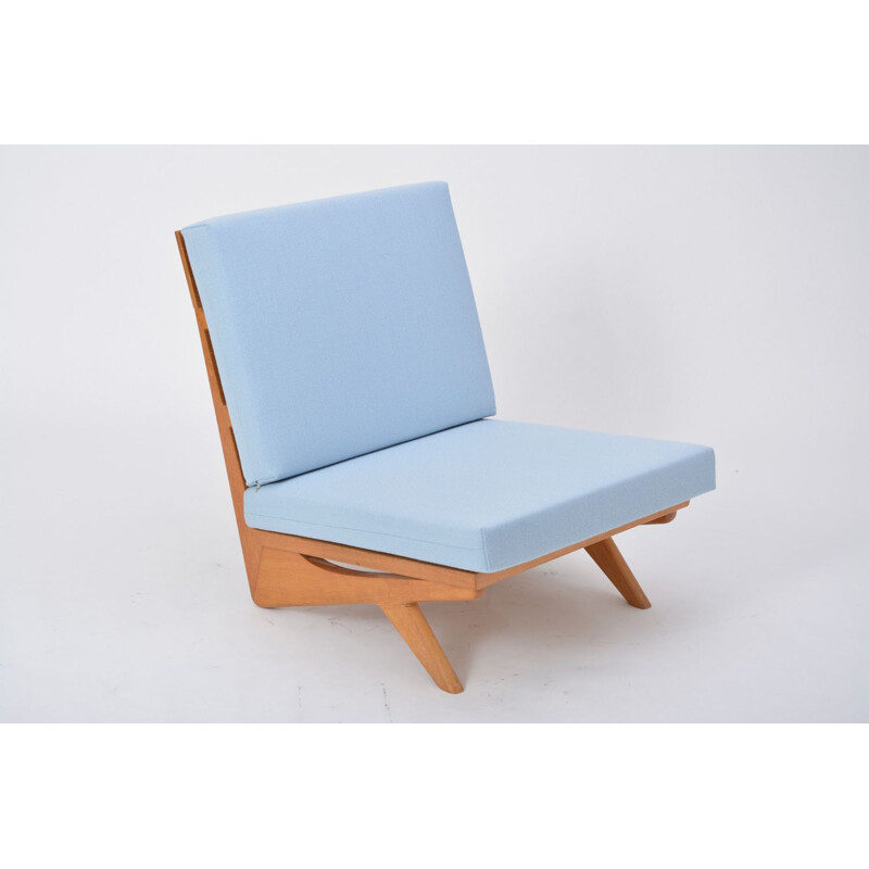 Vintage blue armchair by Georg Thams for As Vejen