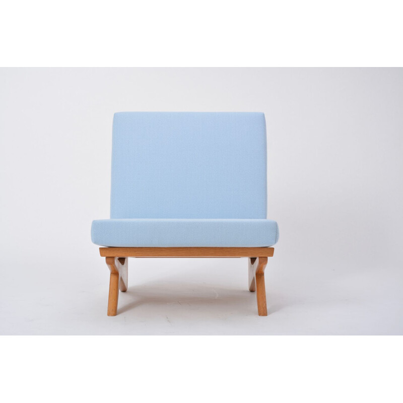 Vintage blue armchair by Georg Thams for As Vejen