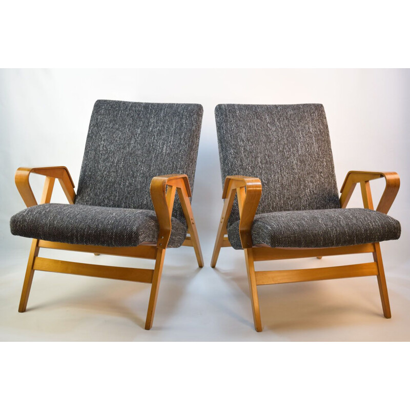 Suite de 2 fauteuils vintage par Thonet