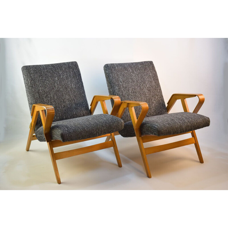 Set of 2 vintage armchairs by Thonet