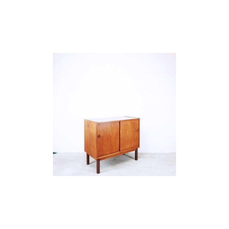 Vintage Swedish blond teak cabinet