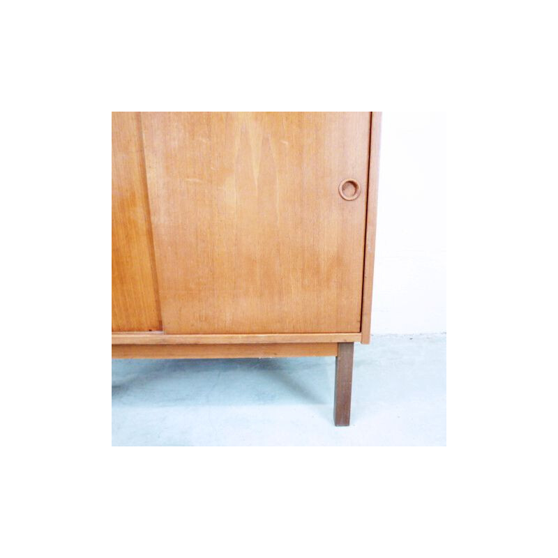 Vintage Swedish blond teak cabinet