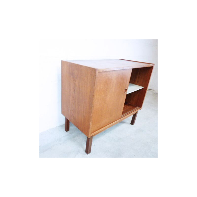 Vintage Swedish blond teak cabinet