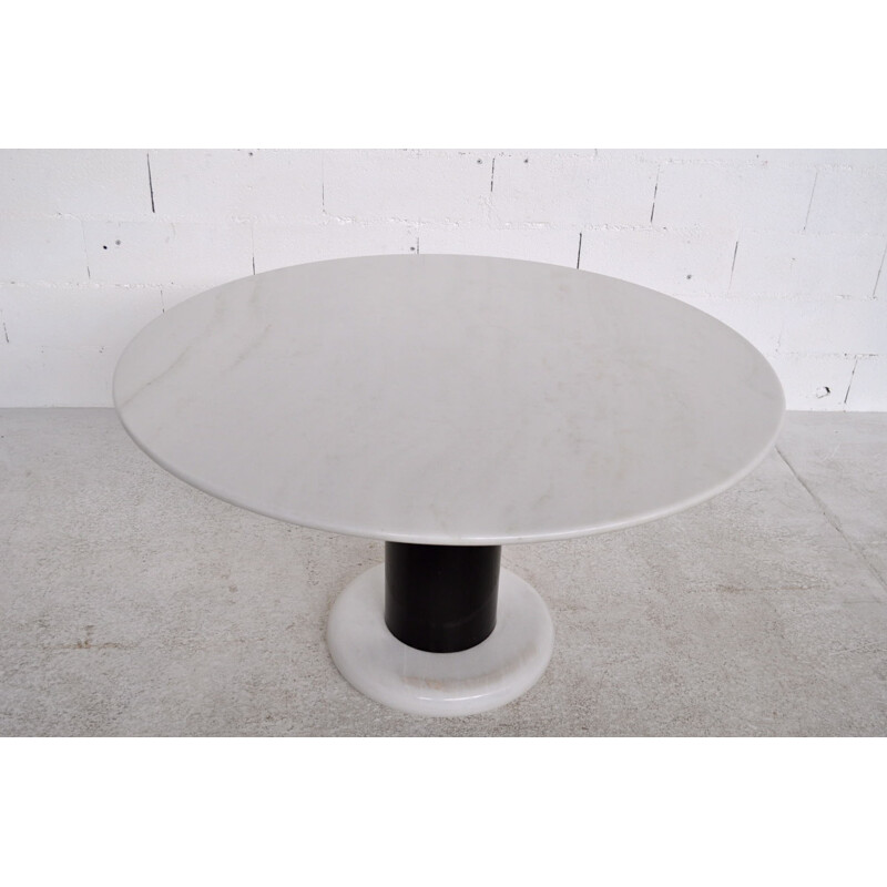 Table à repas en marbre et acier, Ettore SOTTSASS - 1965