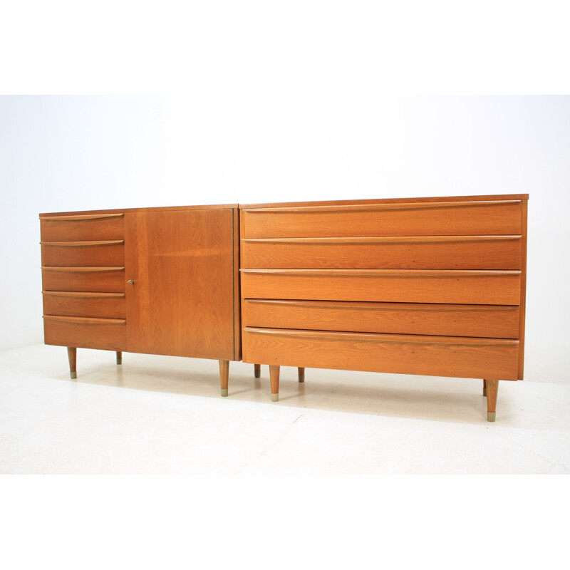 Pair of vintage wooden sideboards