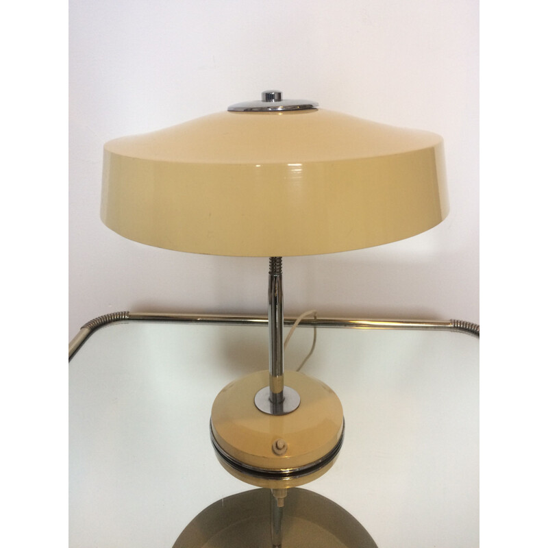 Vintage Mushroom lamp in metal