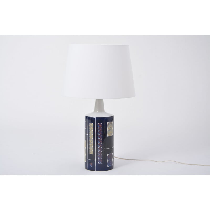 Vintage ceramic table lamp by Ingelise Kofoed