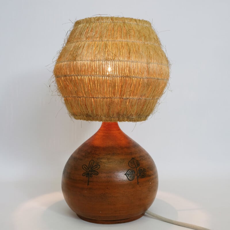 Lampe vintage en céramique par Jacques Blin