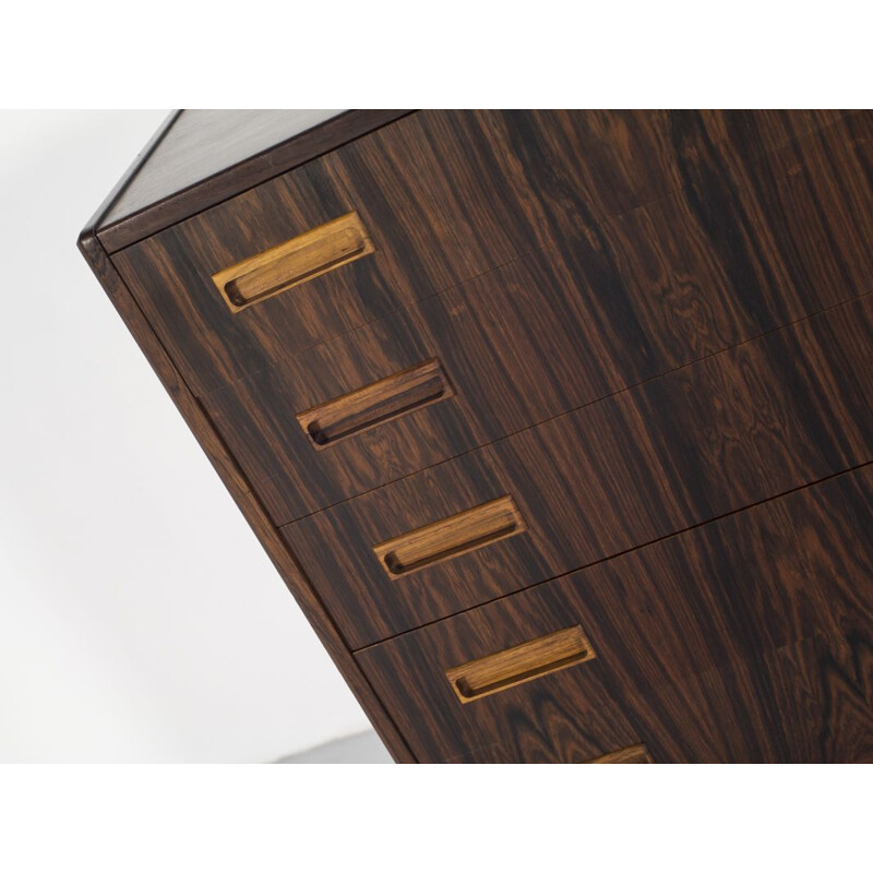 Vintage Danish chest of drawers in rosewood by Westergaard