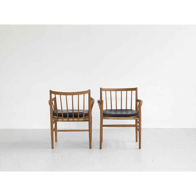 Suite de 2 chaises vintage par Jørgen Baekmark pour FDB