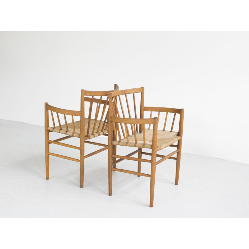 Suite de 2 chaises vintage par Jørgen Baekmark pour FDB