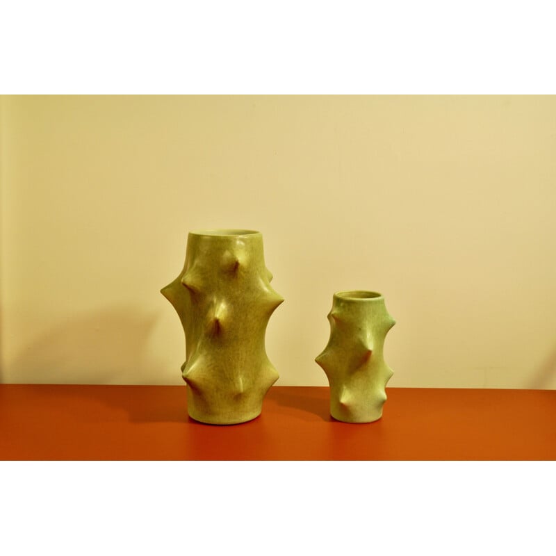 Set of 2 vintage Danish vases by Knud basse