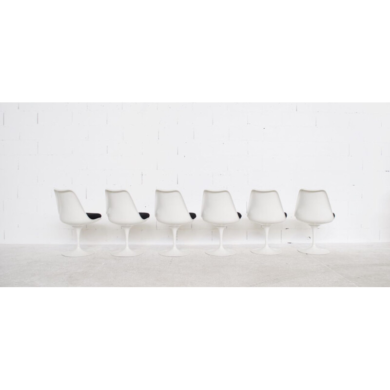 Set of 6 vintage chairs tulip by Eero Saarinen for Knoll International