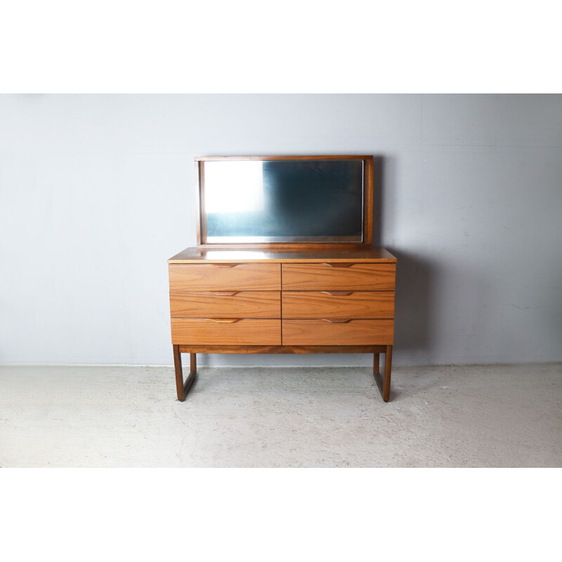 Vintage chest of drawers with mirror by Europa Furniture