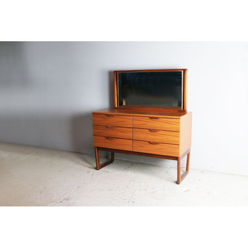 Vintage chest of drawers with mirror by Europa Furniture