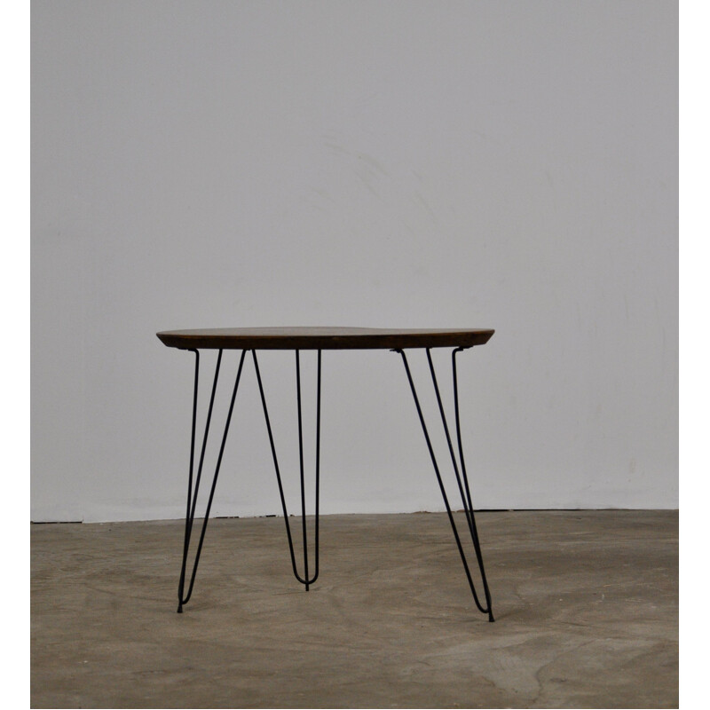 Vintage side table in oak wood